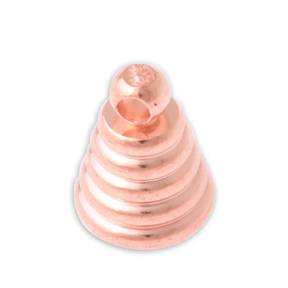 11mm Rose Gold  Brass bottle loop fit fot Glass Bottle Glass Cap Buckle 10pcs