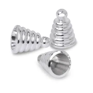 11mm Silver Brass bottle loop fit fot Glass Bottle Glass Cap Buckle 10pcs