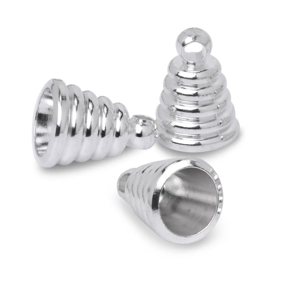 11mm Silver Brass bottle loop fit fot Glass Bottle Glass Cap Buckle 10pcs