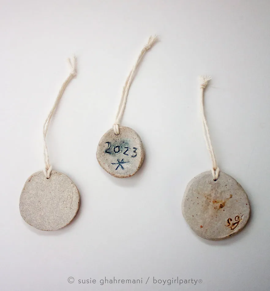 2023 Handmade Ceramic Ornaments by Susie Ghahremani / boygirlparty ®