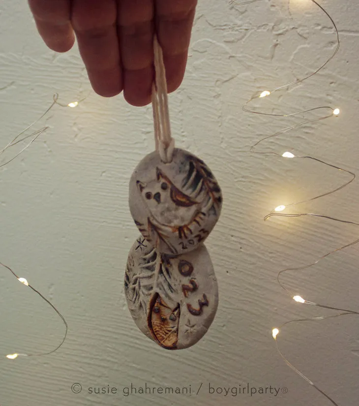2023 Handmade Ceramic Ornaments by Susie Ghahremani / boygirlparty ®