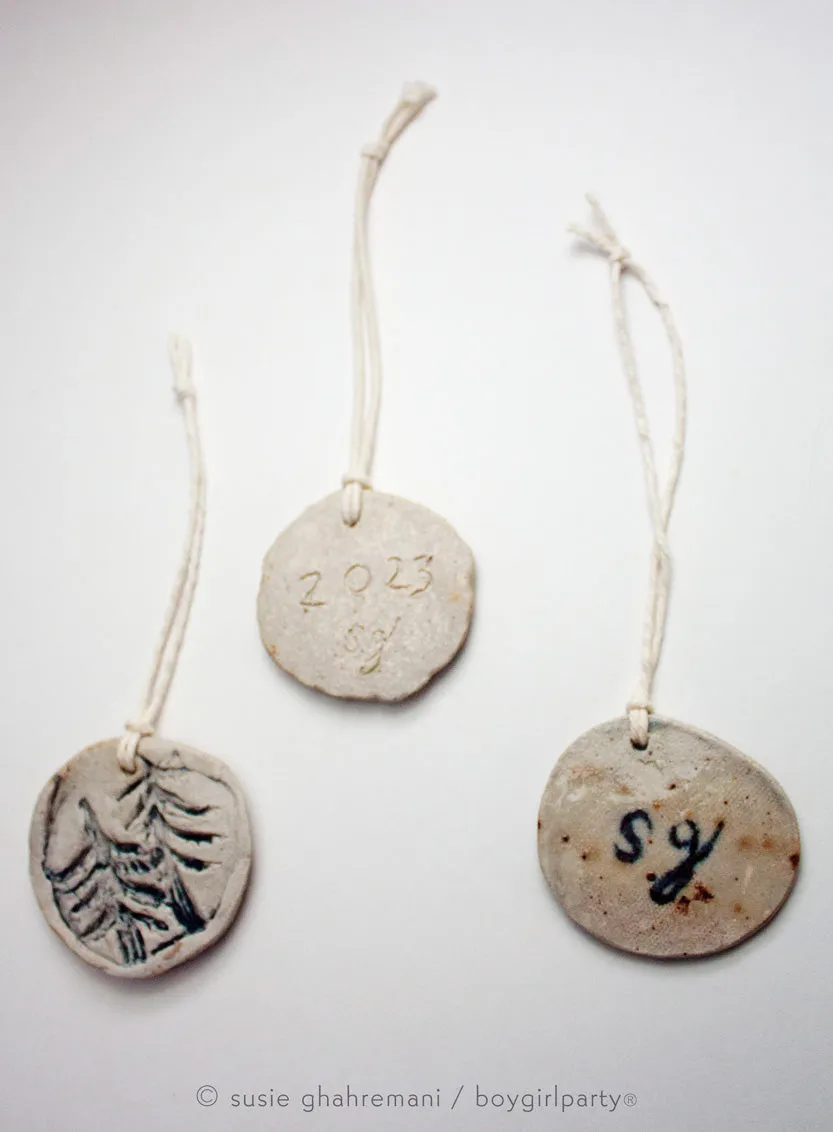 2023 Handmade Ceramic Ornaments by Susie Ghahremani / boygirlparty ®