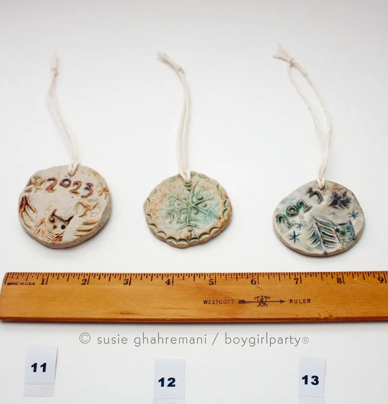 2023 Handmade Ceramic Ornaments by Susie Ghahremani / boygirlparty ®