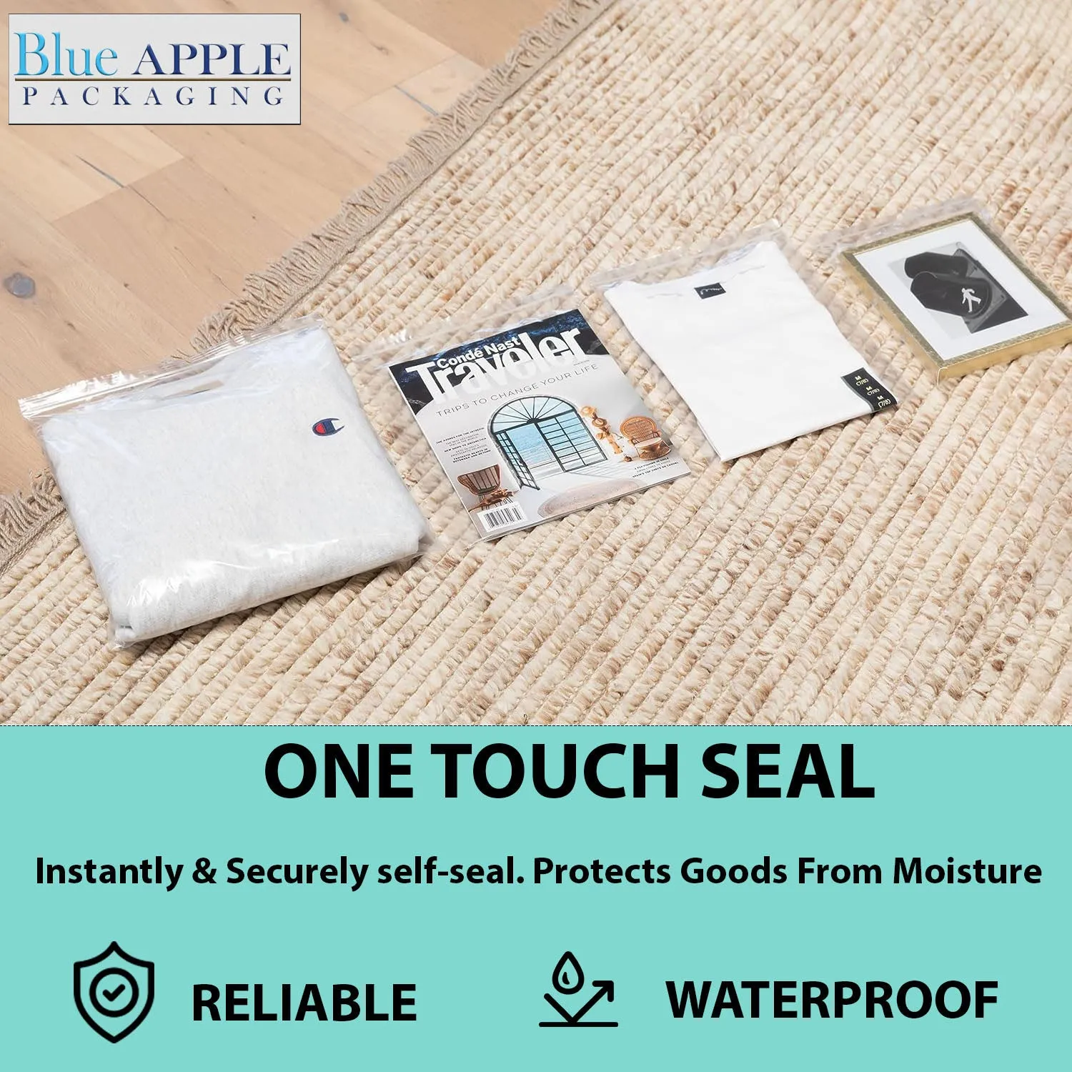 2X2 inches Reclosable Single Line Zipper Poly Bags 2 Mil (LDPE)