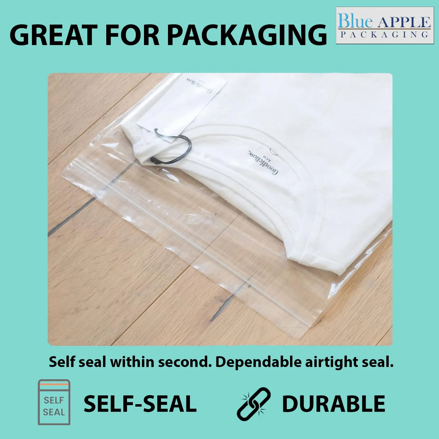 2X2 inches Reclosable Single Line Zipper Poly Bags 2 Mil (LDPE)