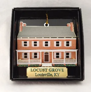 3-D Brass Locust Grove Ornament