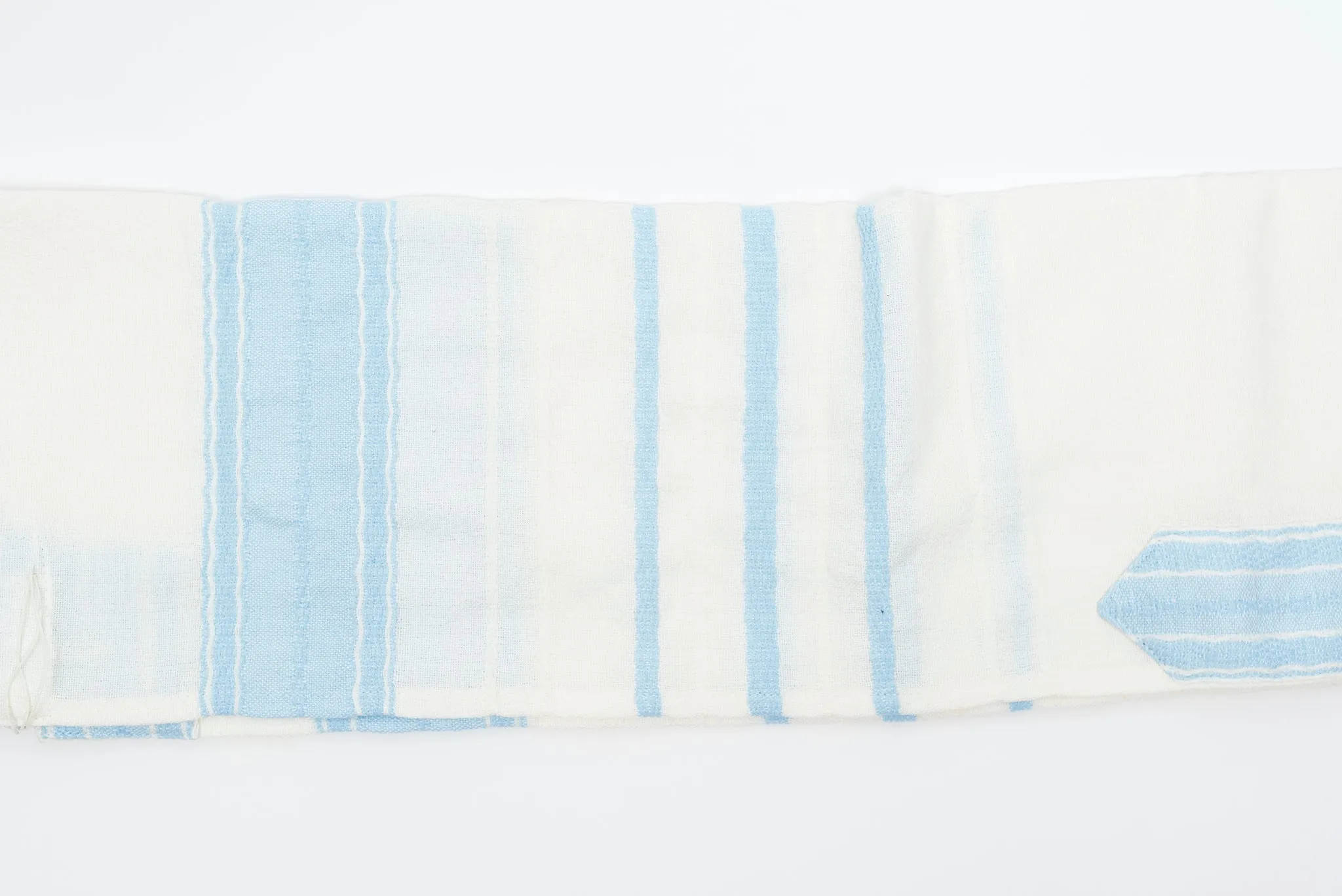 Adam - Wool Tallit - Baby Blue