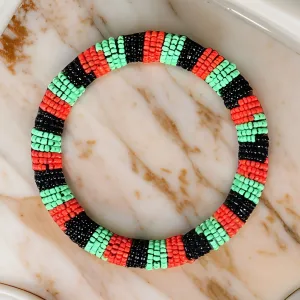 African Color Beaded Unisex Bracelet