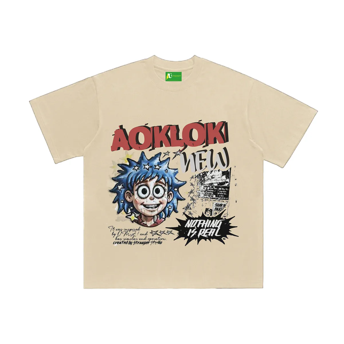 ⚡AG  Original Street Anime Style  Star Boy T-Shirt