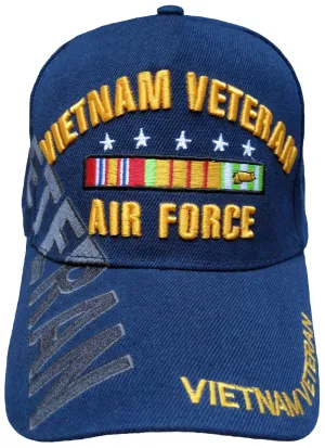 Air Force Vietnam Vet Baseball Cap Blue Military Veteran Hat