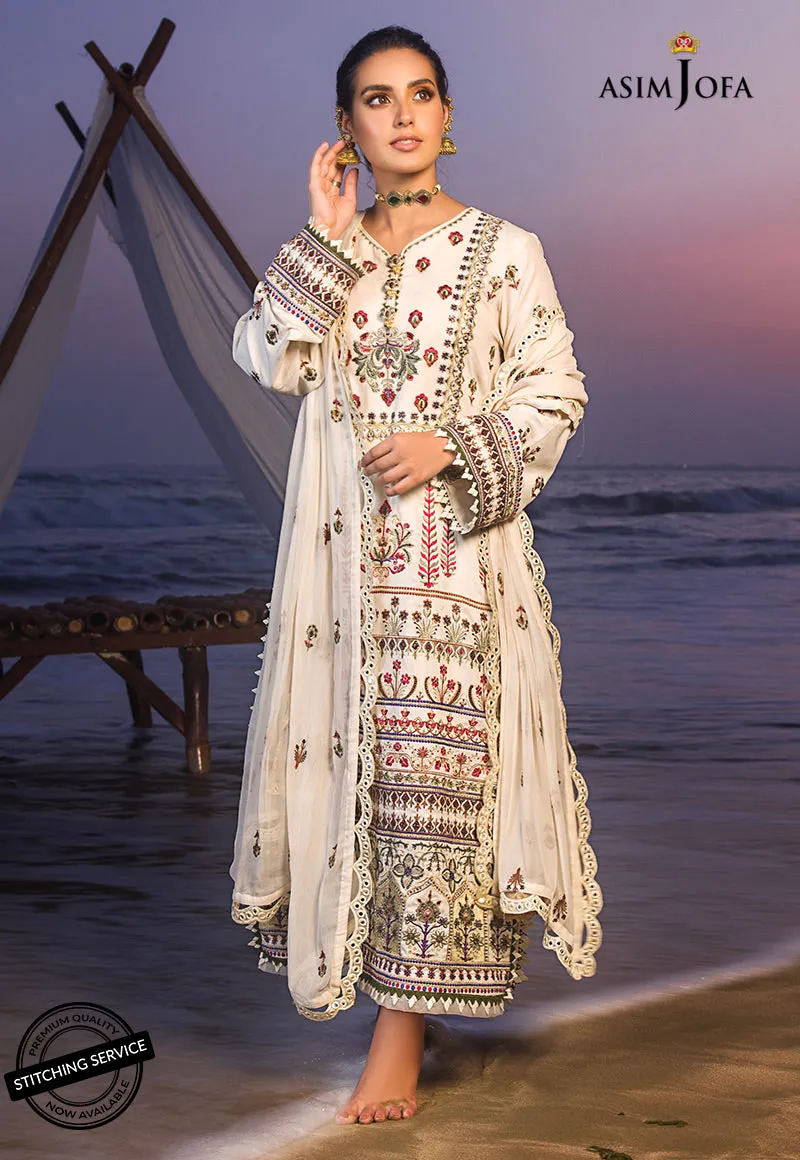 AJCK-01 | Asim Jofa Chikankari Eid Collection 2022 |  Unstitched Embroidered Lawn Suit