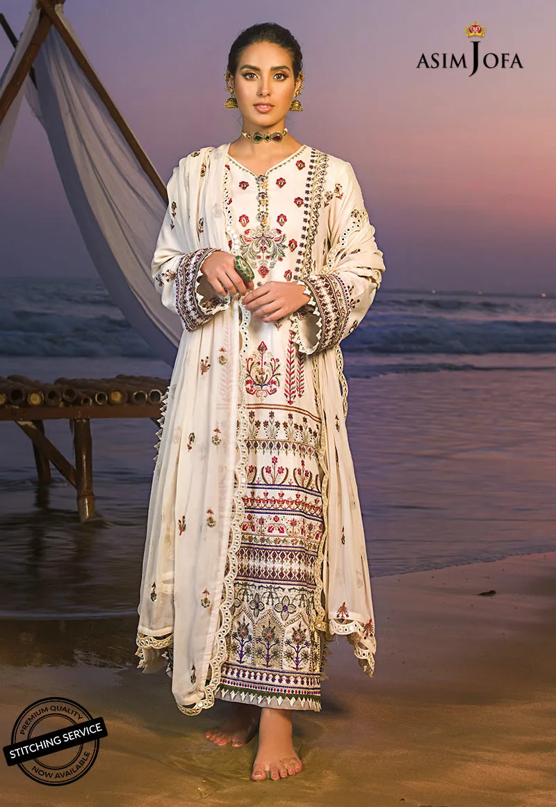 AJCK-01 | Asim Jofa Chikankari Eid Collection 2022 |  Unstitched Embroidered Lawn Suit