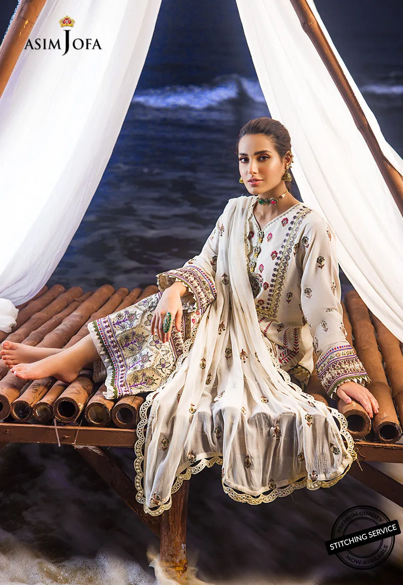 AJCK-01 | Asim Jofa Chikankari Eid Collection 2022 |  Unstitched Embroidered Lawn Suit