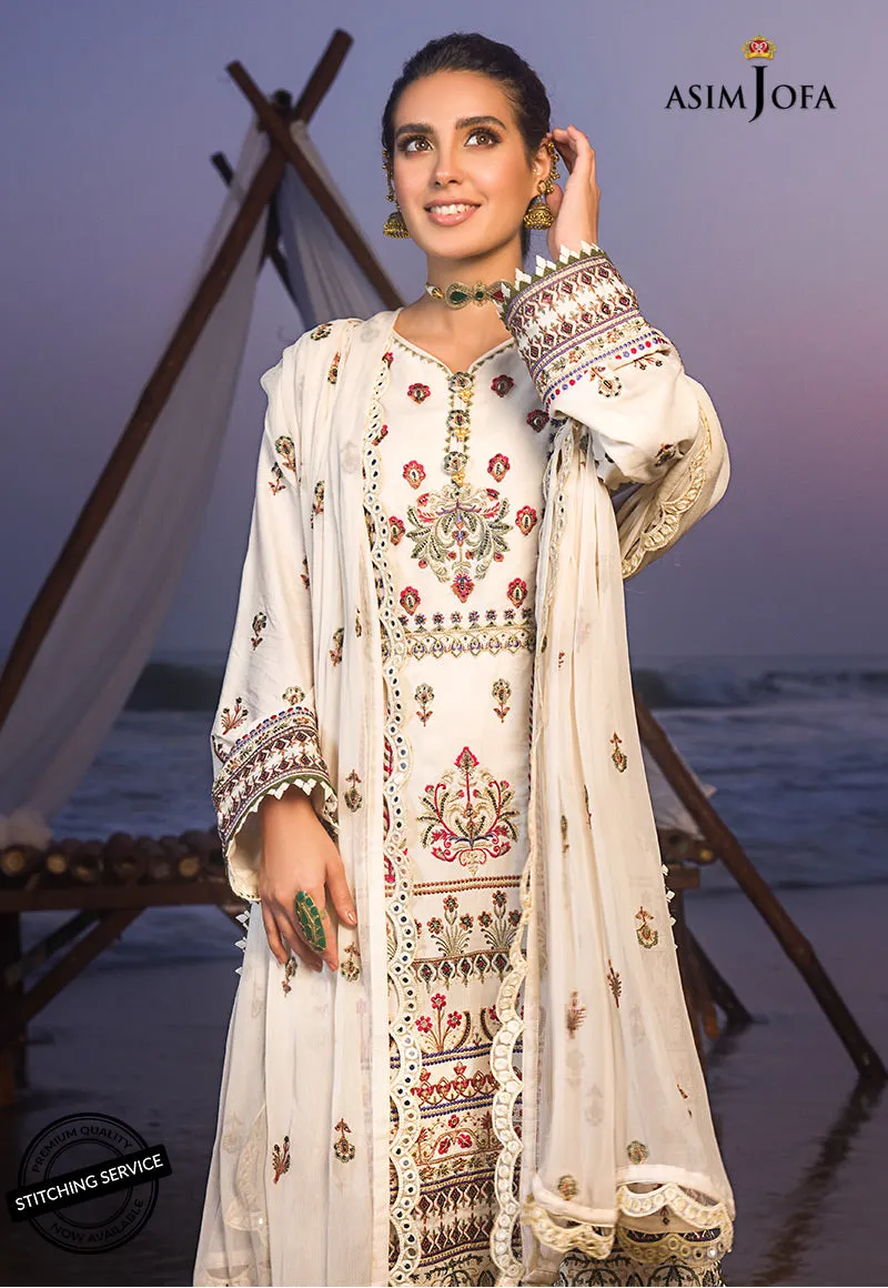 AJCK-01 | Asim Jofa Chikankari Eid Collection 2022 |  Unstitched Embroidered Lawn Suit
