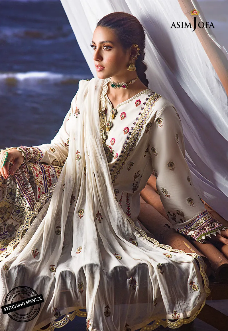 AJCK-01 | Asim Jofa Chikankari Eid Collection 2022 |  Unstitched Embroidered Lawn Suit