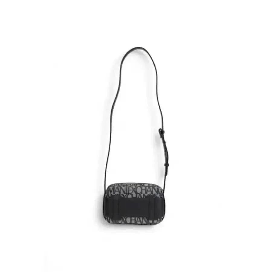 Armani Exchange Beige Printed Handbag with Shoulder Strap