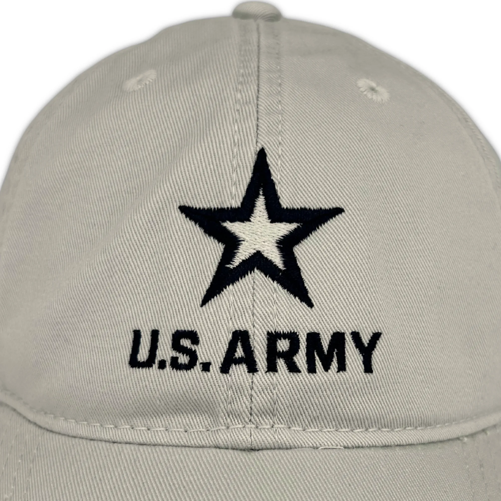 Army Star Stacked Logo Hat (Stone)