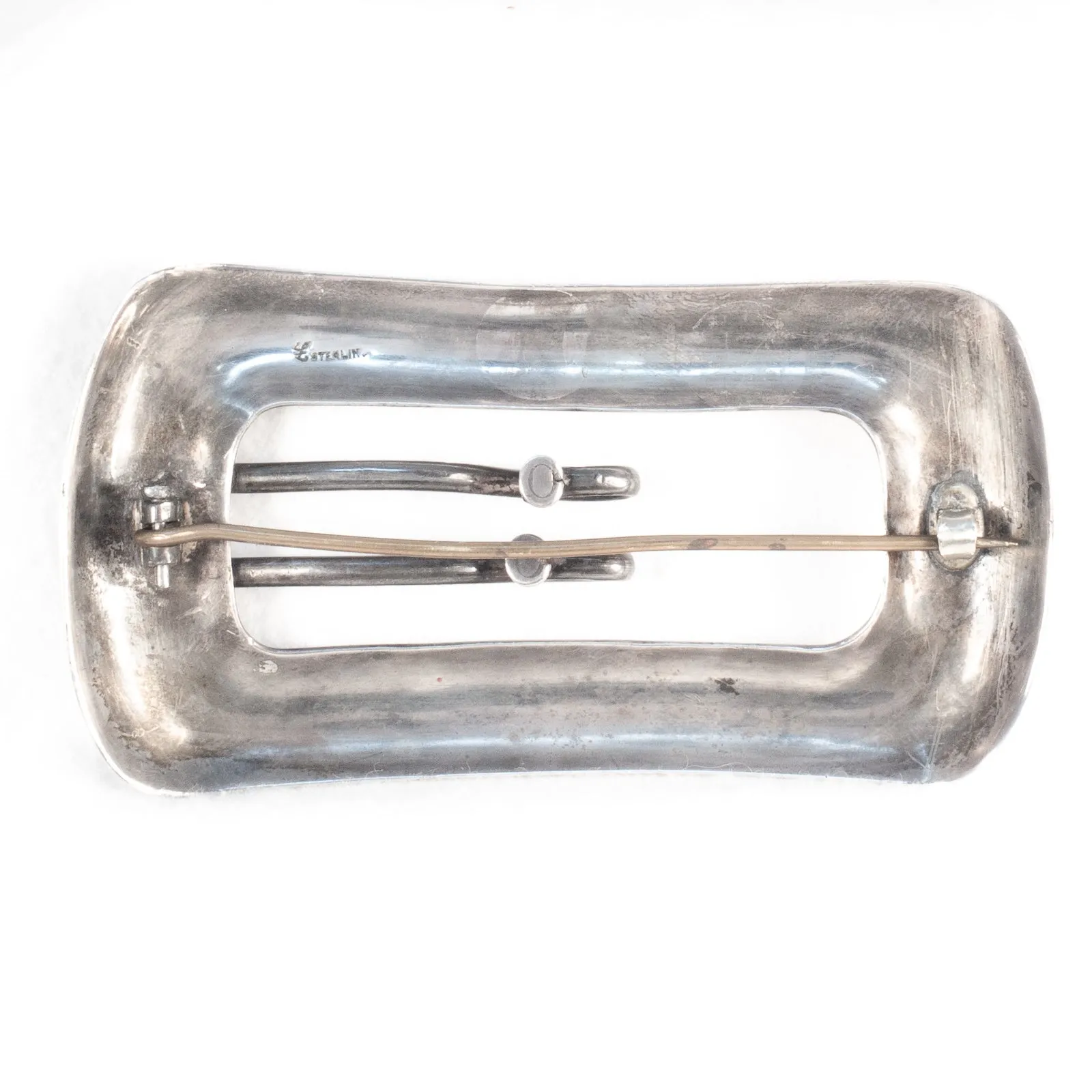 Art Nouveau Sterling Buckle Brooch