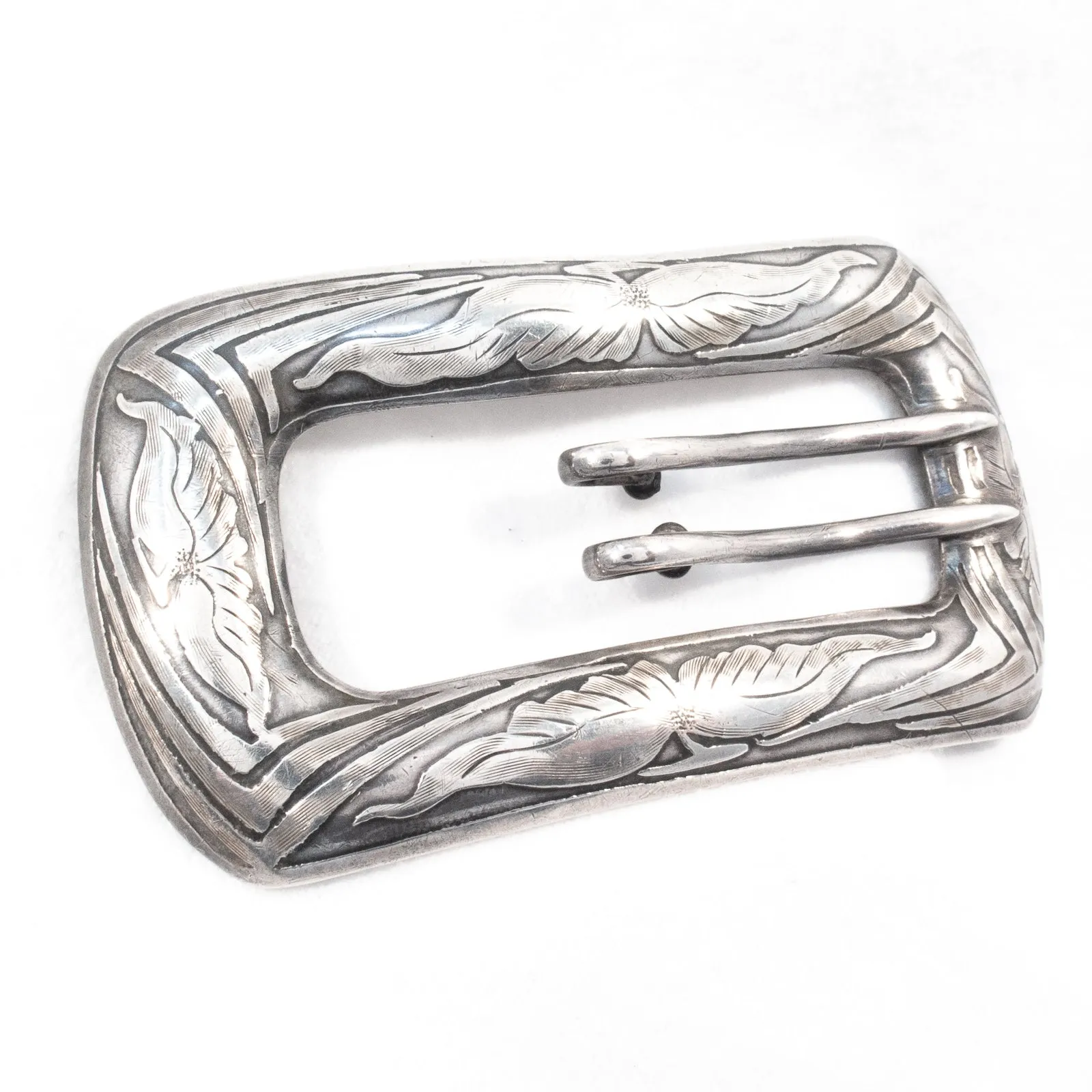 Art Nouveau Sterling Buckle Brooch