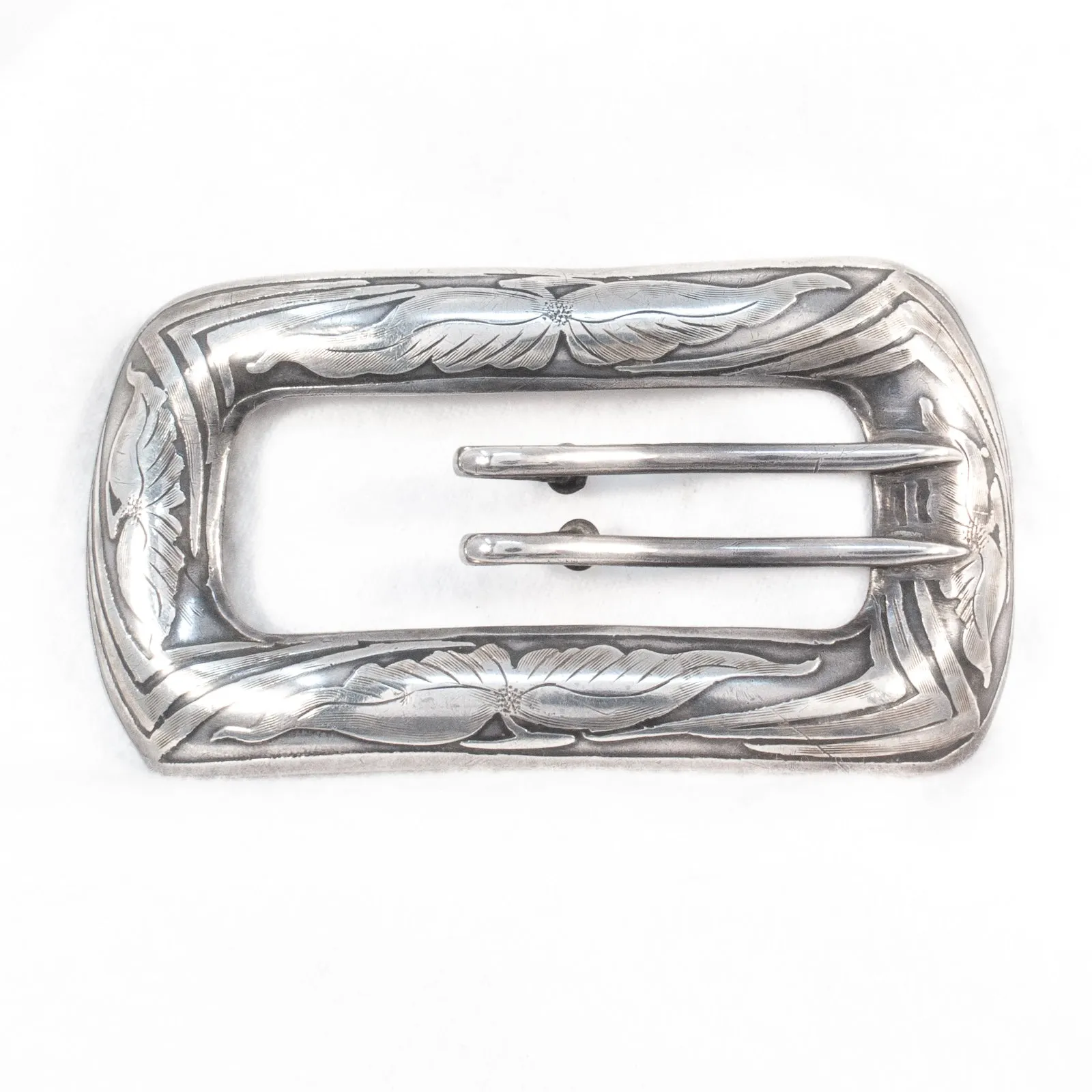 Art Nouveau Sterling Buckle Brooch