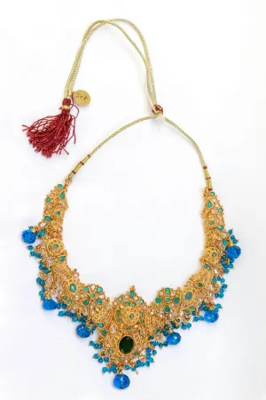 Authentic Indian Handmade Beaded Necklace