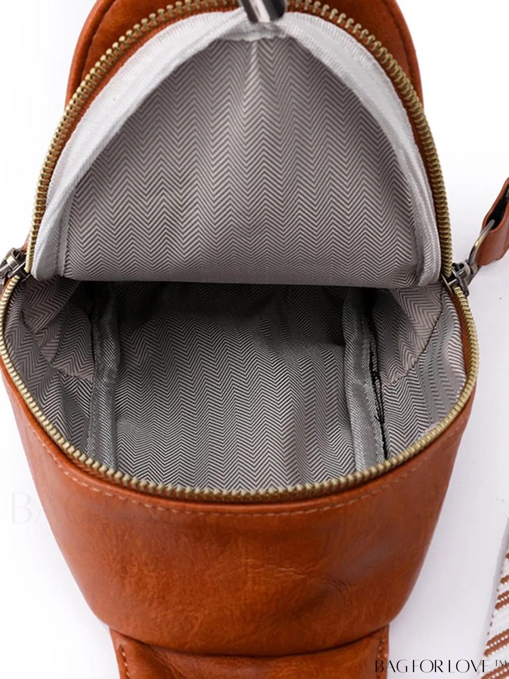 BagForLove - Bohemian Style Womens PU Chest Bag with Wide Shoulder Strap - Single Crossbody
