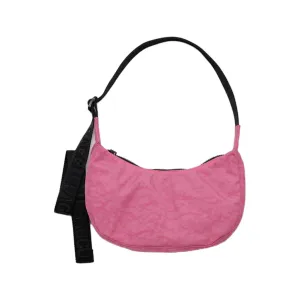 Baggu Small Nylon Crescent Bag, Azalea Pink