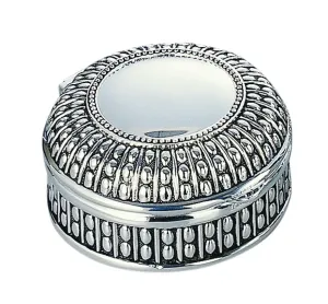 Beaded Antique Round Box 3"