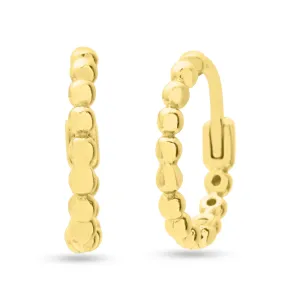 Beaded Huggie Earrings