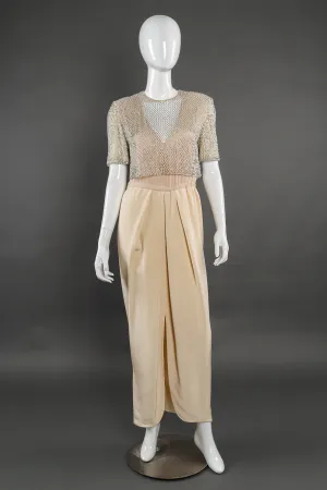 Beaded Lattice Net Dress