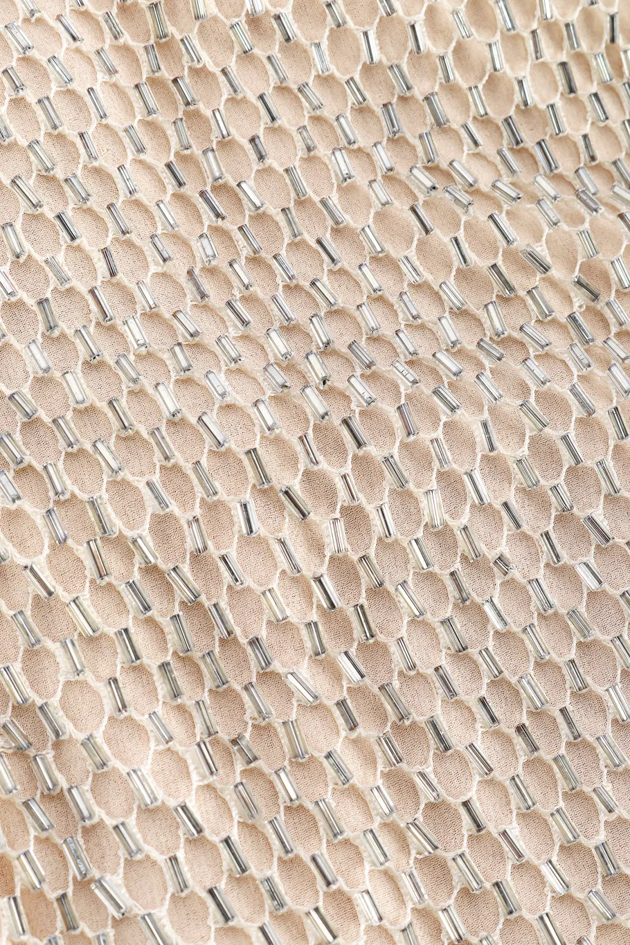 Beaded Lattice Net Dress