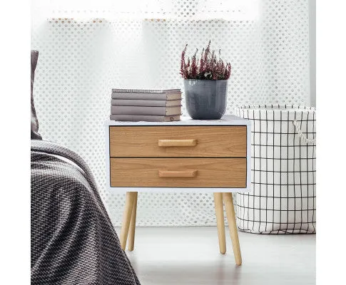 Bedside Table Bronte Drawers Nightstand Unit Cabinet Storage