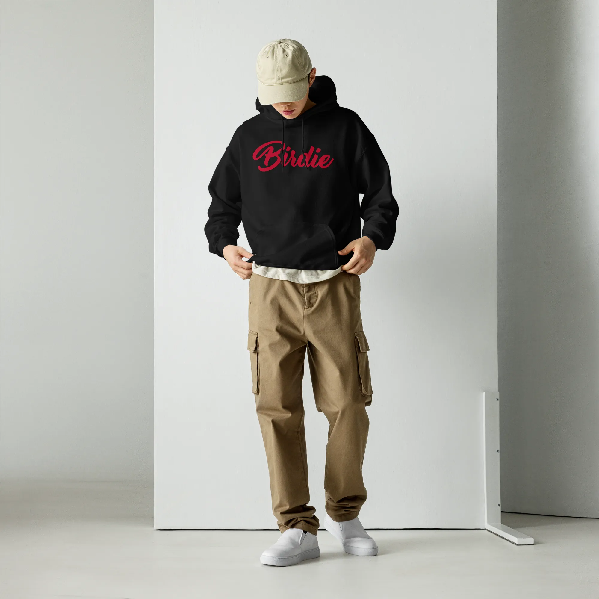 Birdie Hoodie - Red Lettering