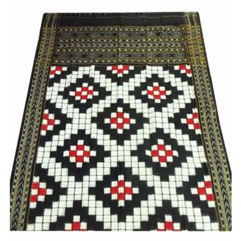 Black and white  Color with Pasapali design Sambalpuri Dupatta