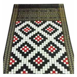 Black and white  Color with Pasapali design Sambalpuri Dupatta