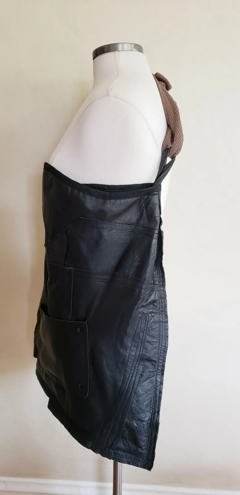 Black Leather Handmade Shoulder Bag Oversized Designer Agnieszka Kulon