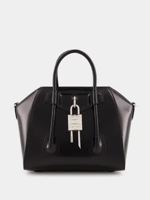 Black Mini Antigona Lock Bag