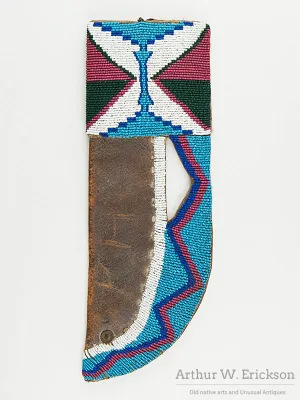 Blackfoot Beaded Knife Sheath