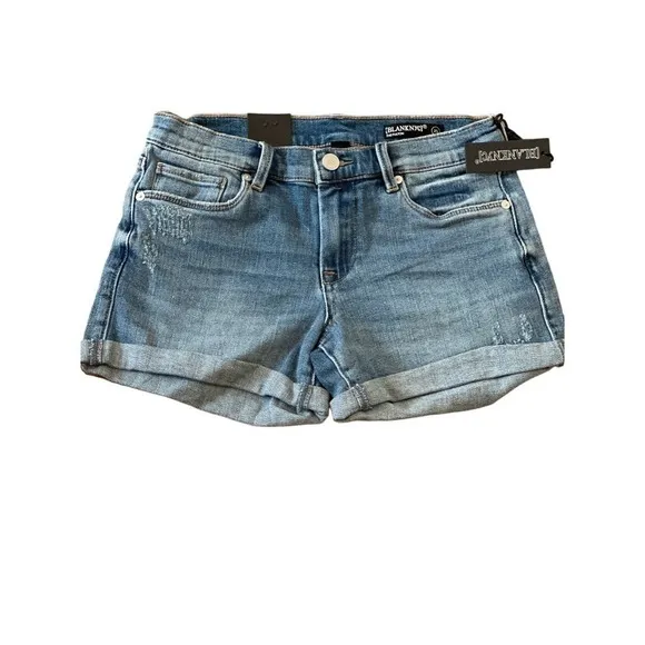BlankNYC Denim The Fulton Blue Rolled Jean Short Women's 25 NWT