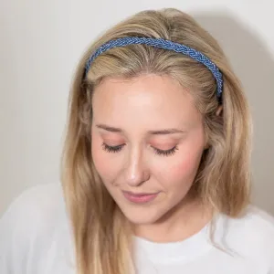 Blue Rush Beaded Headband | Headbands of Hope