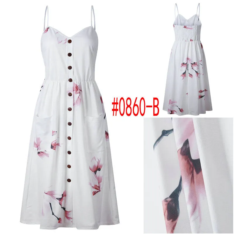 Bohemian Floral Dress Multiple Designs