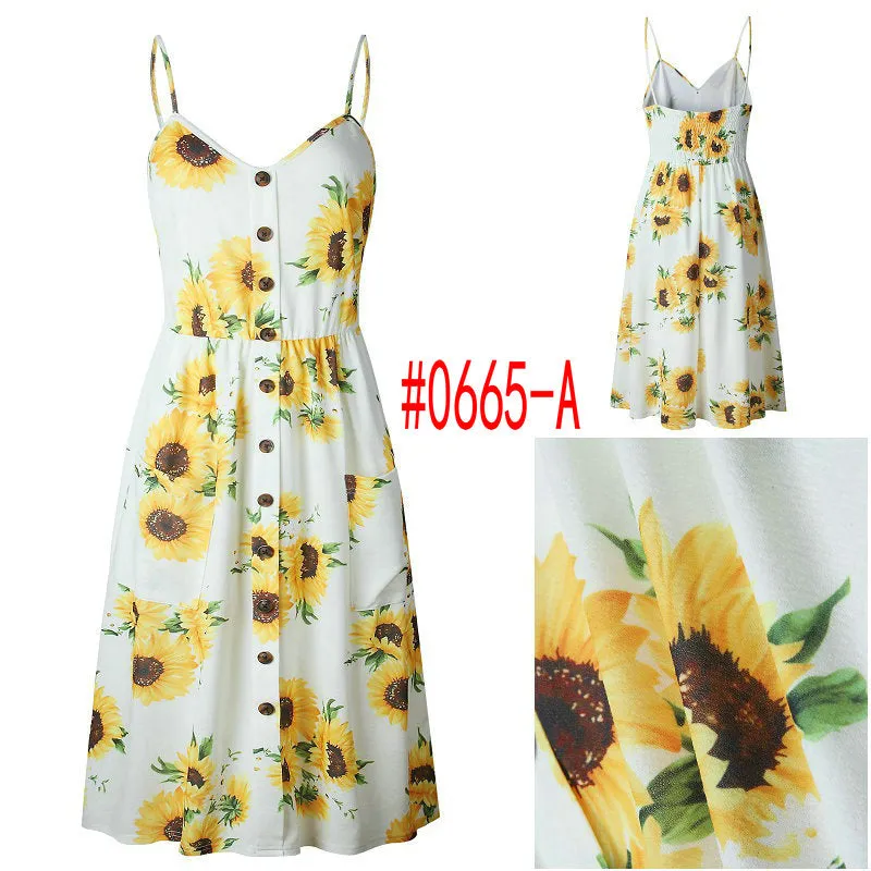 Bohemian Floral Dress Multiple Designs