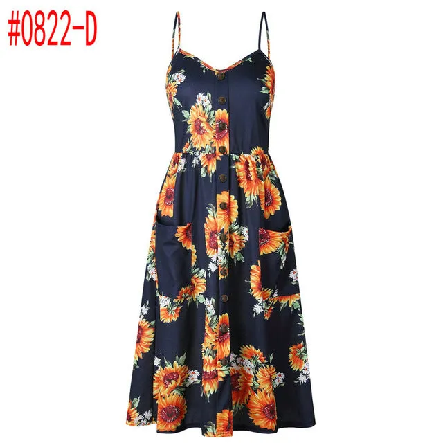 Bohemian Floral Dress Multiple Designs