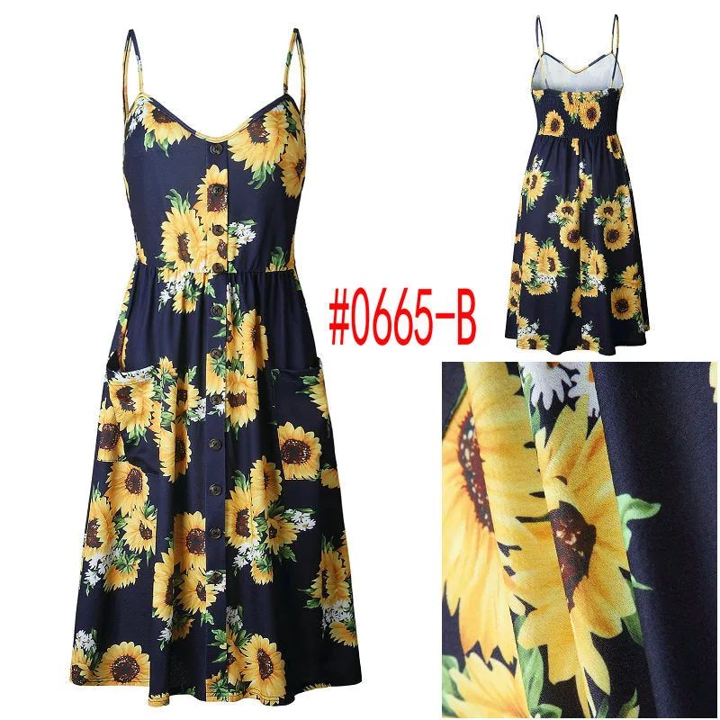 Bohemian Floral Dress Multiple Designs