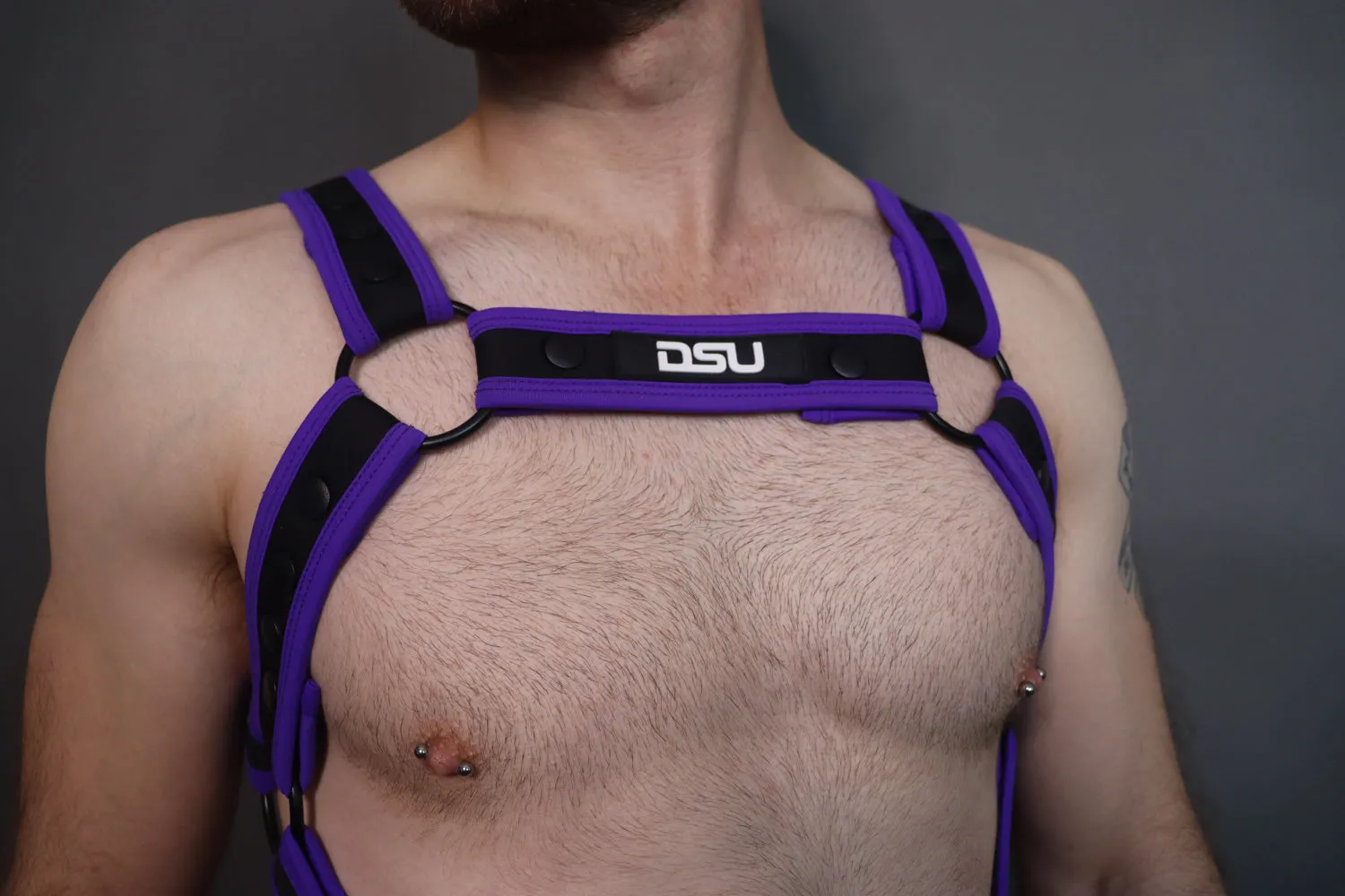 BOLD Harness & Jock Bundle - Purple   FREE Socks