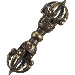 Brass Pestle Vajra Dharma Craft Ornament Retro Buddhism Dorje Tibetan Decoration Phurba Home Decor Dorge Bronze Hand Crafted