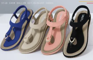 Buckle Sandals, Ethnic Style Flat Sandals