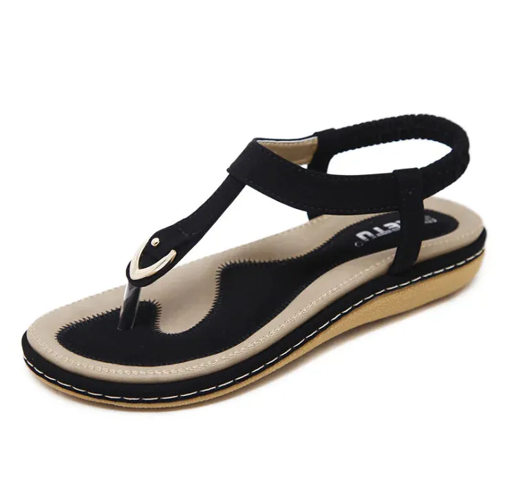 Buckle Sandals, Ethnic Style Flat Sandals