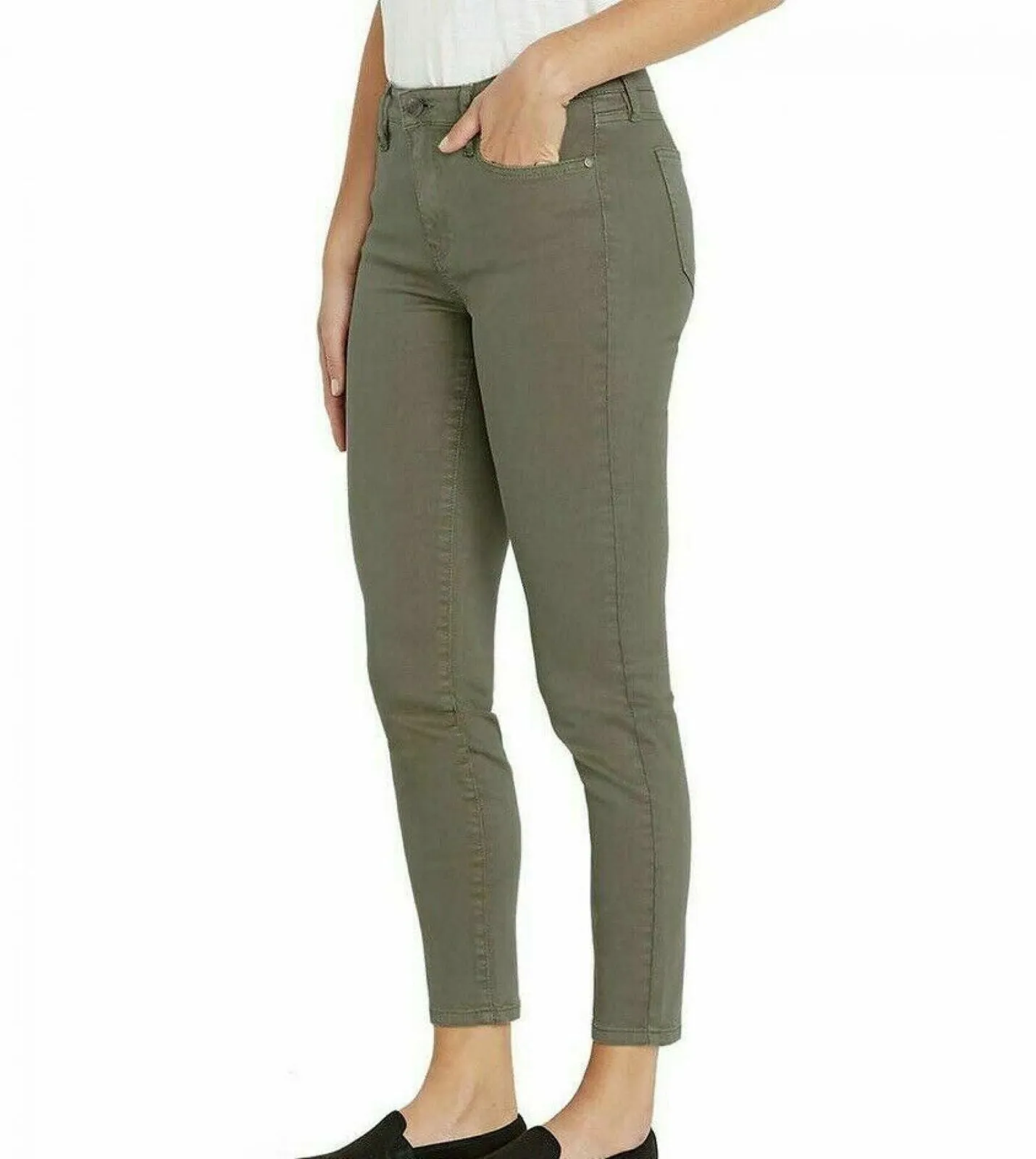 Buffalo Women's Avalon Soft Stretch Skinny Ankle Gazer Jeans
