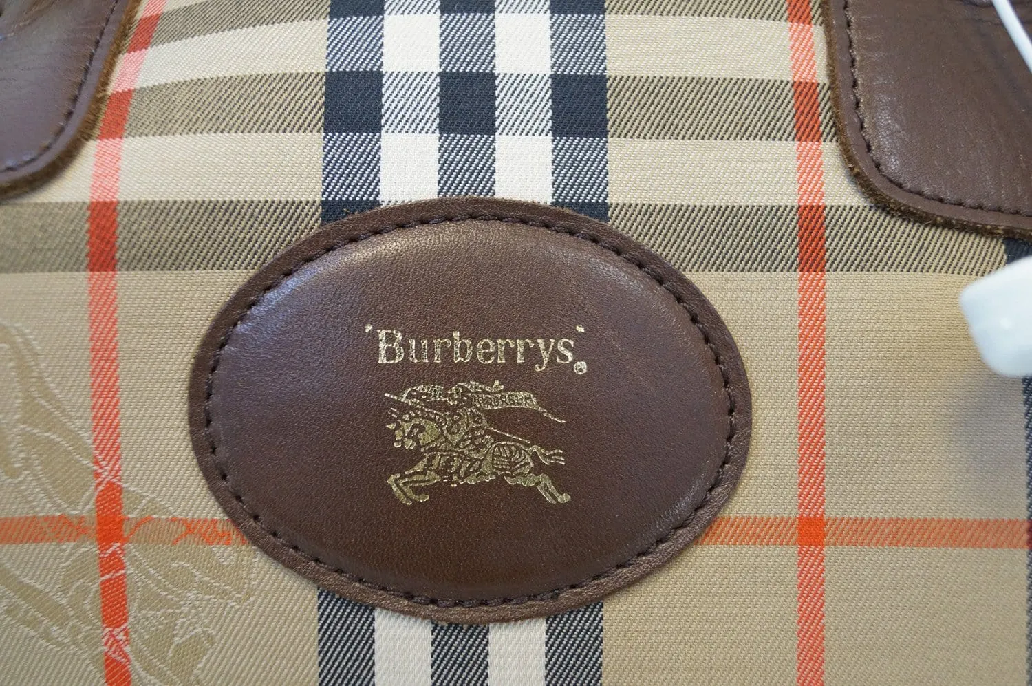 Burberry Travel Bag Canvas Leather Nova Check